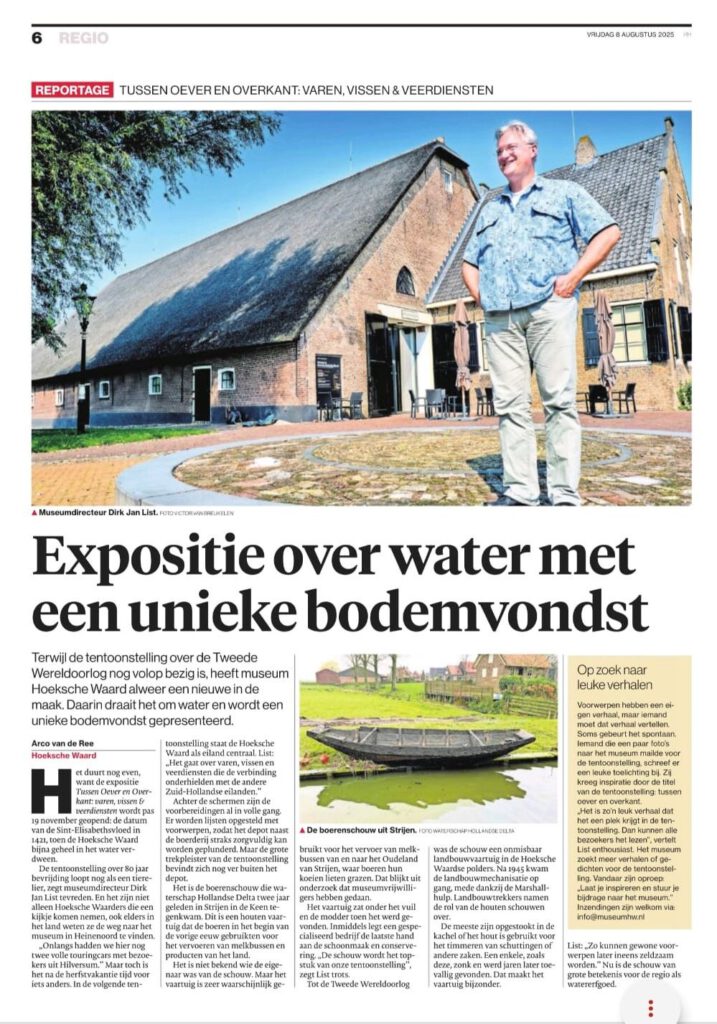 Expositie over water met een unieke bodemvondst